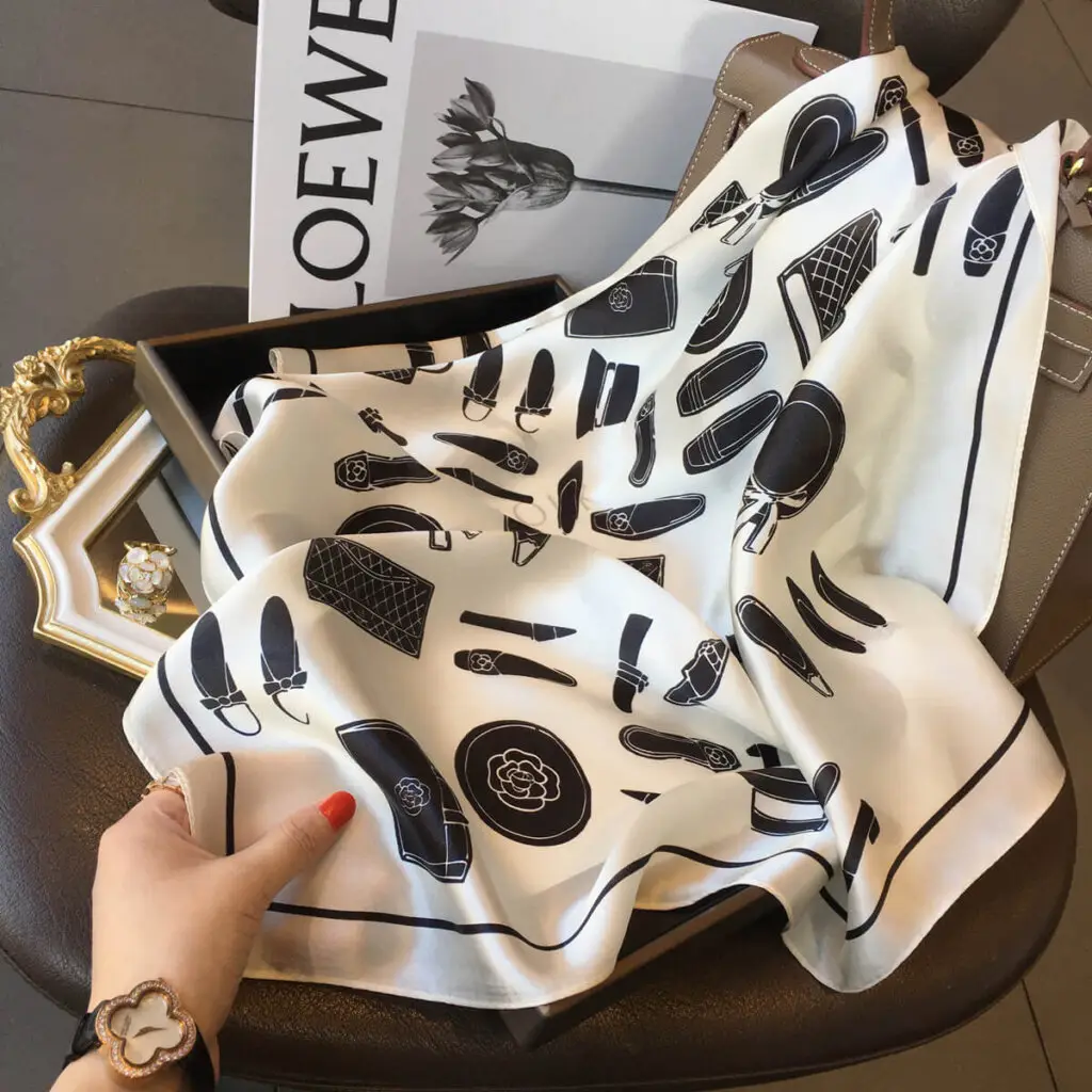 Women Natural Silk Scarf 70 x70 cm 61 Women Natural Silk Scarf 70 x70 cm 65