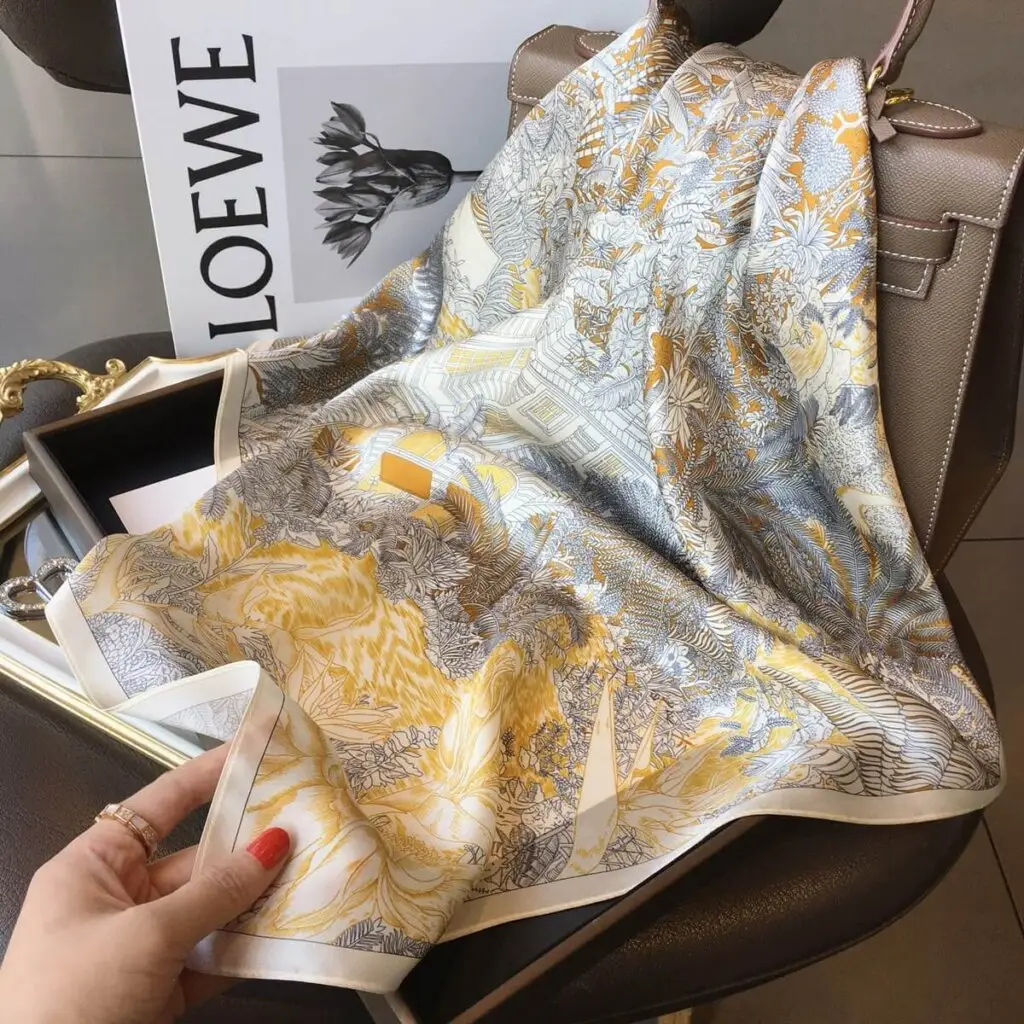 Women Natural Silk Scarf 70 x70 cm 69 Women Natural Silk Scarf 70 x70 cm 73