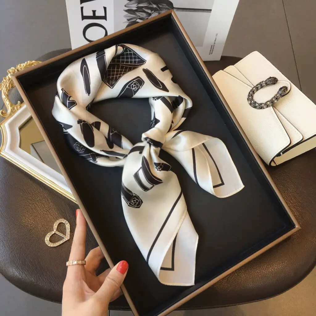 Women Natural Silk Scarf 70 x70 cm 75 Women Natural Silk Scarf 70 x70 cm 79