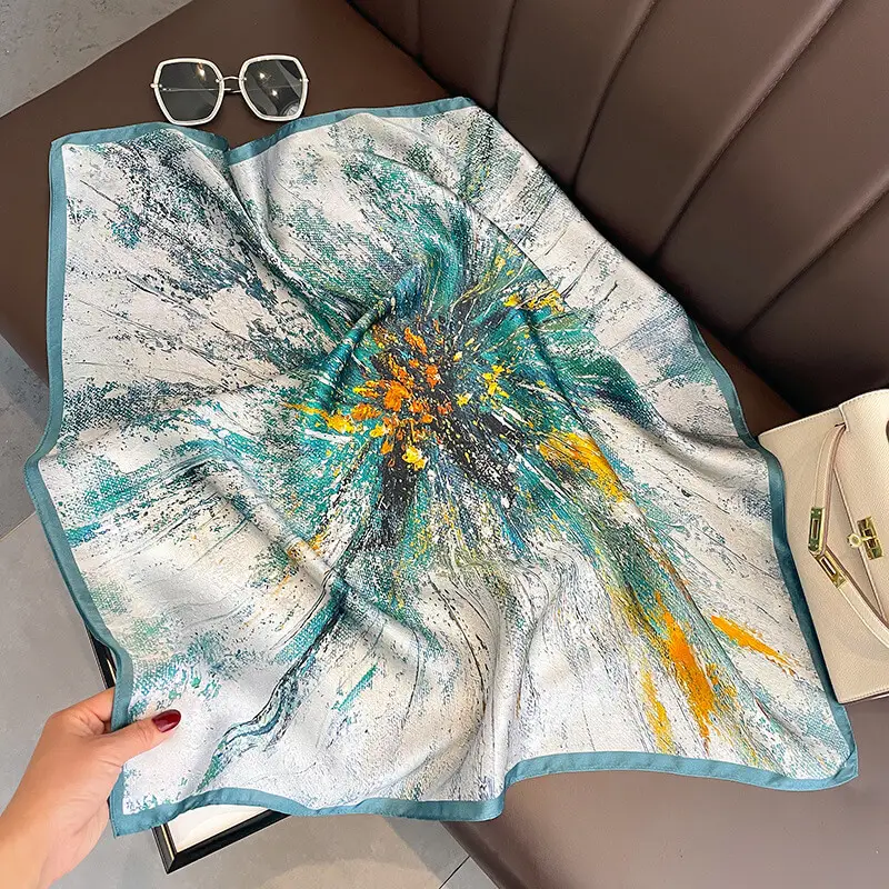 Women Natural Silk Scarf 70 x70 cm 76 Women Natural Silk Scarf 70 x70 cm 80