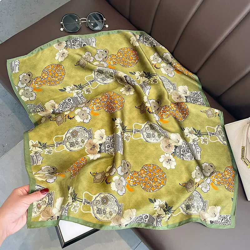 Women Natural Silk Scarf 70 x70 cm 85 Women Natural Silk Scarf 70 x70 cm 89