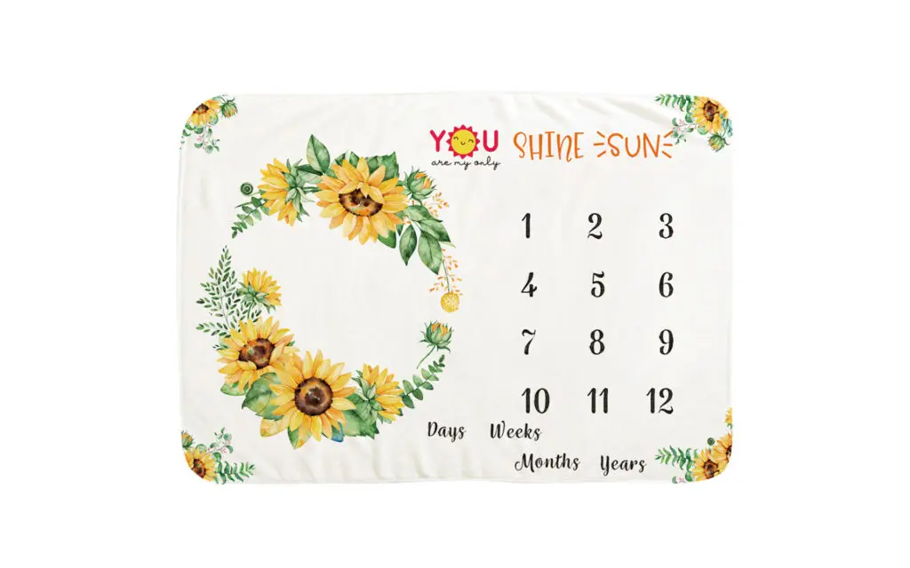 You Are My Sunshine Milestone Blanket 1 You Are My Sunshine Milestone Blanket