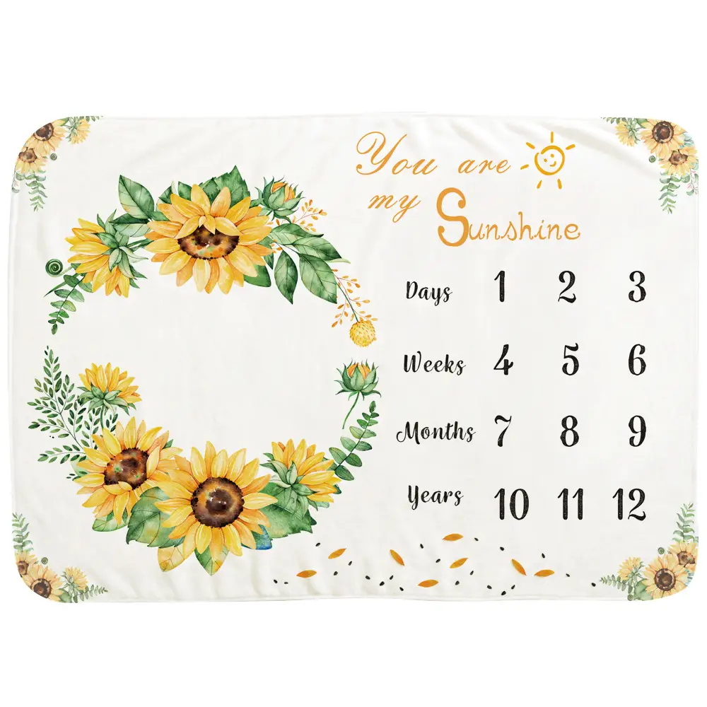 You Are My Sunshine Milestone Blanket 11