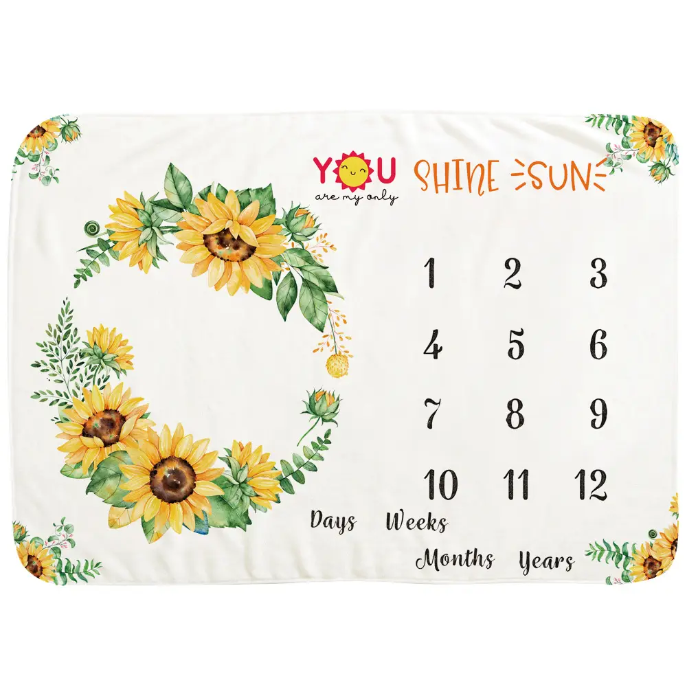You Are My Sunshine Milestone Blanket 12