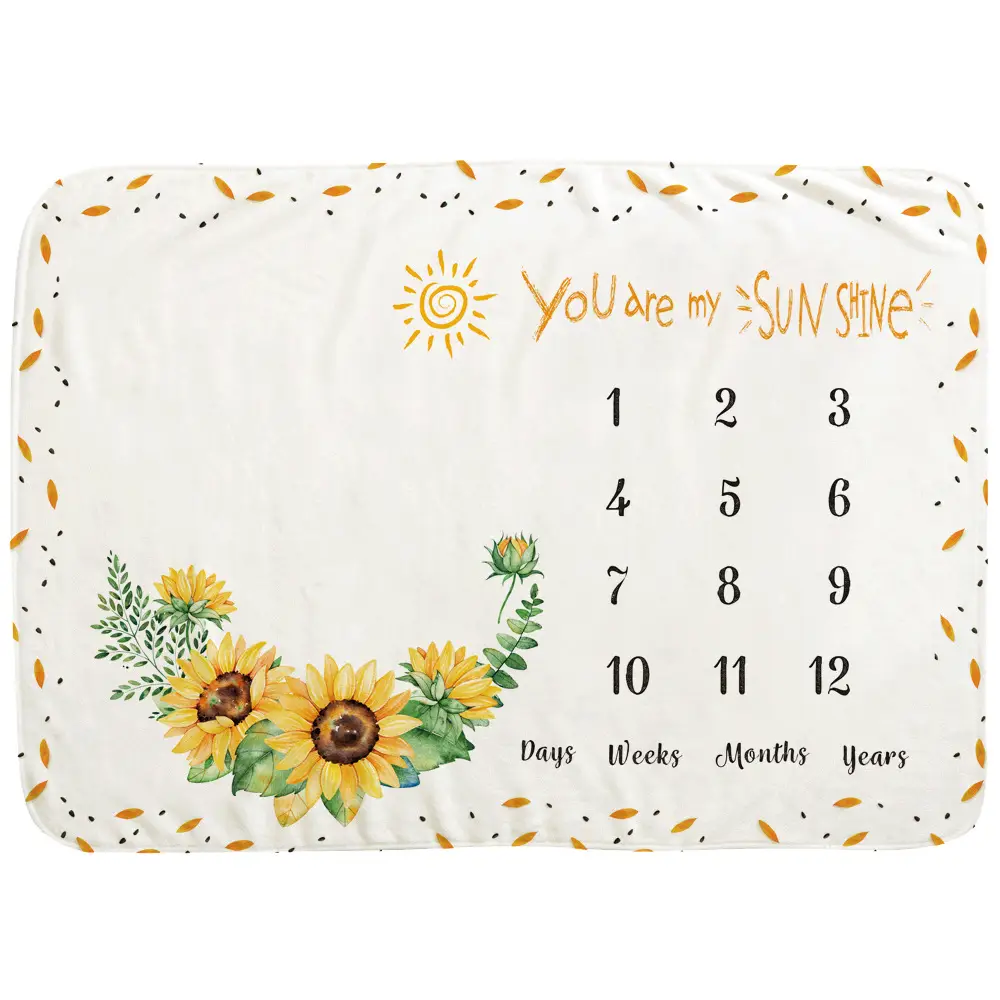 You Are My Sunshine Milestone Blanket 6