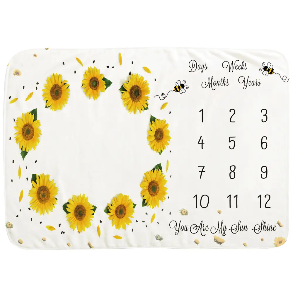 You Are My Sunshine Milestone Blanket 7