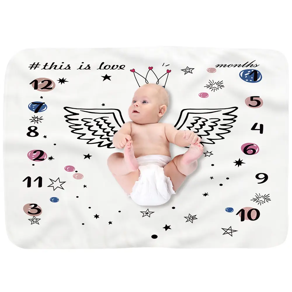baby monthly milestones blanket 1