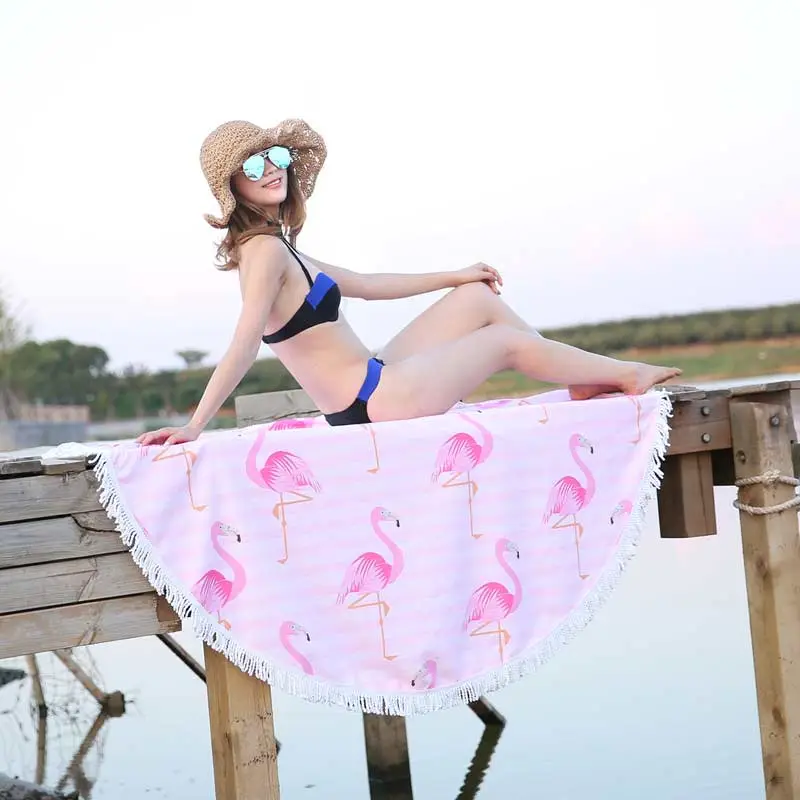 Model Display - Lefovs Round Beach Towels 35 beach round towel 73