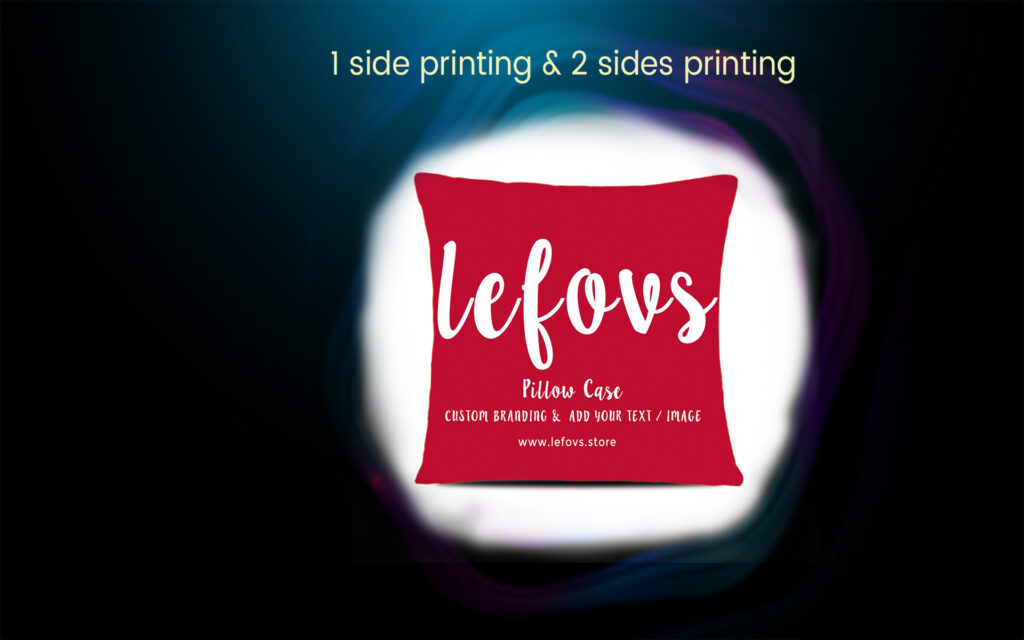 custom cotton linen pillowcase