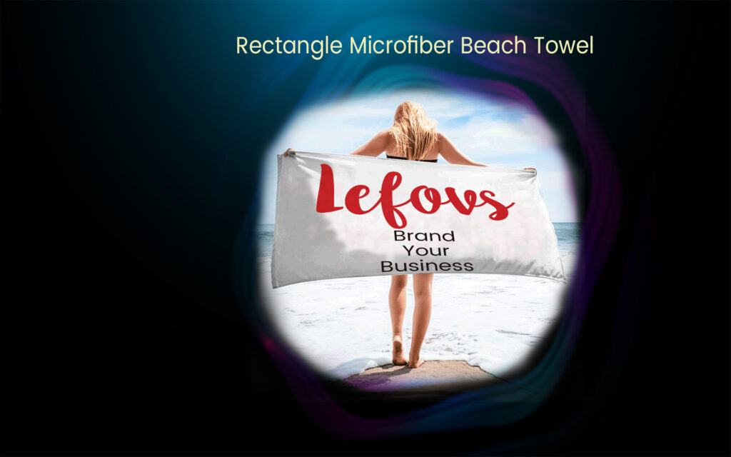 Custom Rectangle Microfiber Beach Towel