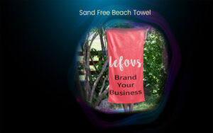 custom sand free suede beach towel