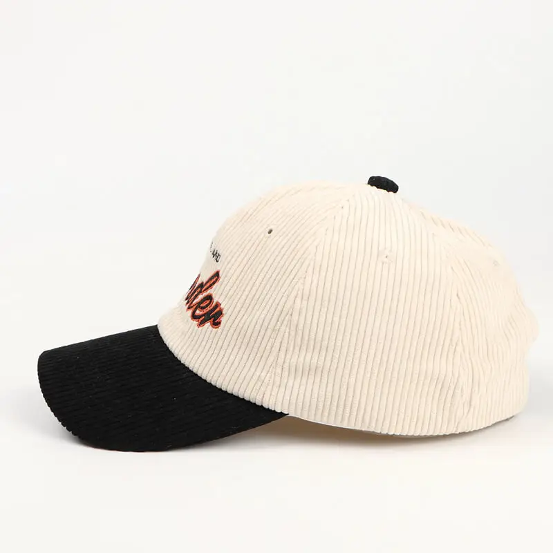 Be Wild And Wonder Color Matching Corduroy Baseball Cap 15 details Be Wild And Wonder Color Matching Corduroy Baseball Cap 10