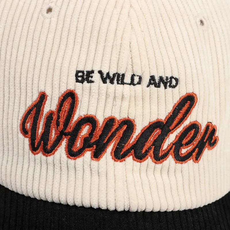 Be Wild And Wonder Color Matching Corduroy Baseball Cap 9 details Be Wild And Wonder Color Matching Corduroy Baseball Cap 4
