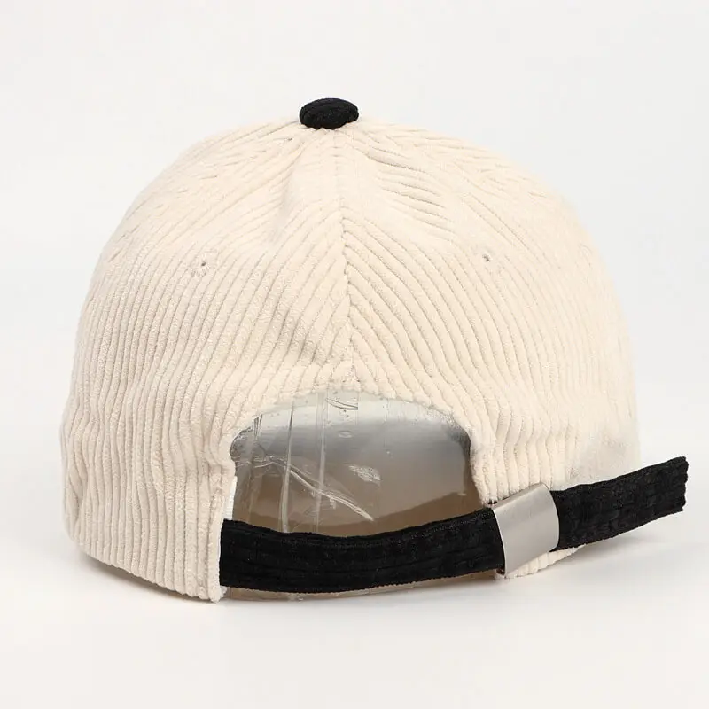 Be Wild And Wonder Color Matching Corduroy Baseball Cap 12 details Be Wild And Wonder Color Matching Corduroy Baseball Cap 7