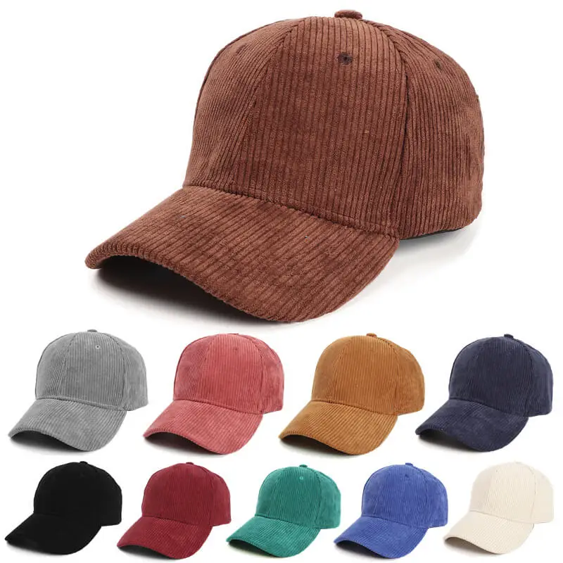 details Corduroy Hardtop Curved Brim Baseball Cap 5