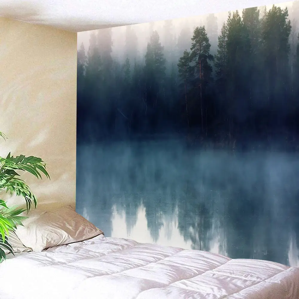 forest fog wall tapestry 16