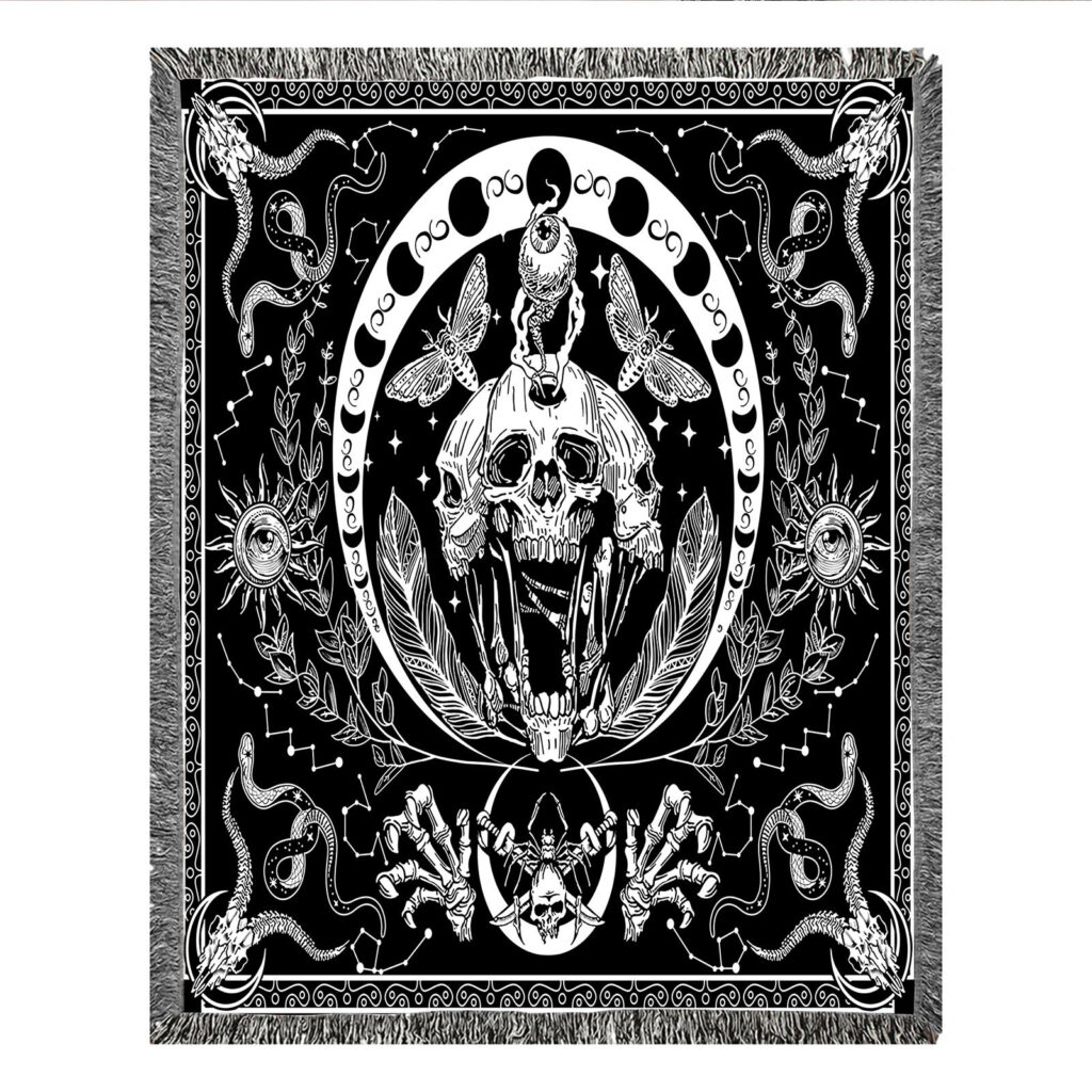 Skeleton Couple Blanket Flannel Throw 13 skeleton couple blanket 4