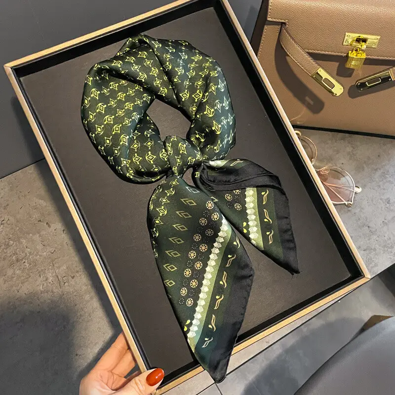 Imitatedsilk fabric Silk Scarf 70 x 70cm 5 主图 01 7