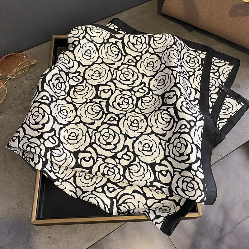 Imitatedsilk fabric Silk Scarf 70 x 70cm 15 主图 04 10