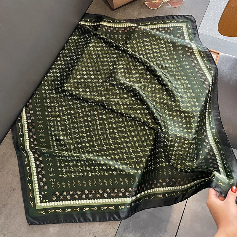 Imitatedsilk fabric Silk Scarf 70 x 70cm 6 主图 04 7