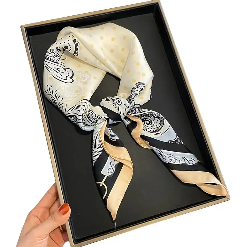 Imitatedsilk fabric Silk Scarf 70 x 70cm 41 主图 05 5