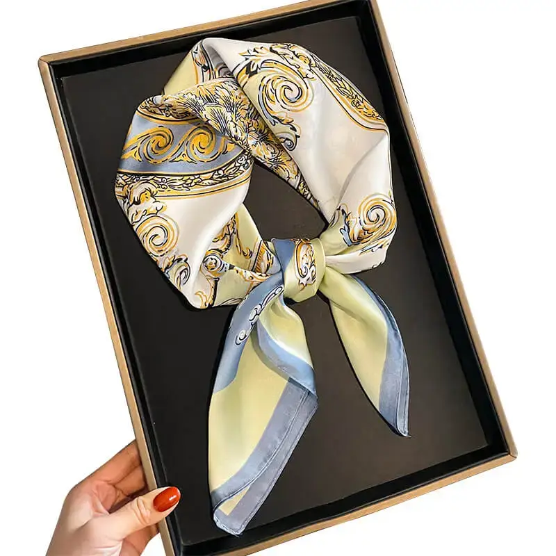 Imitatedsilk fabric Silk Scarf 70 x 70cm 39 主图 05