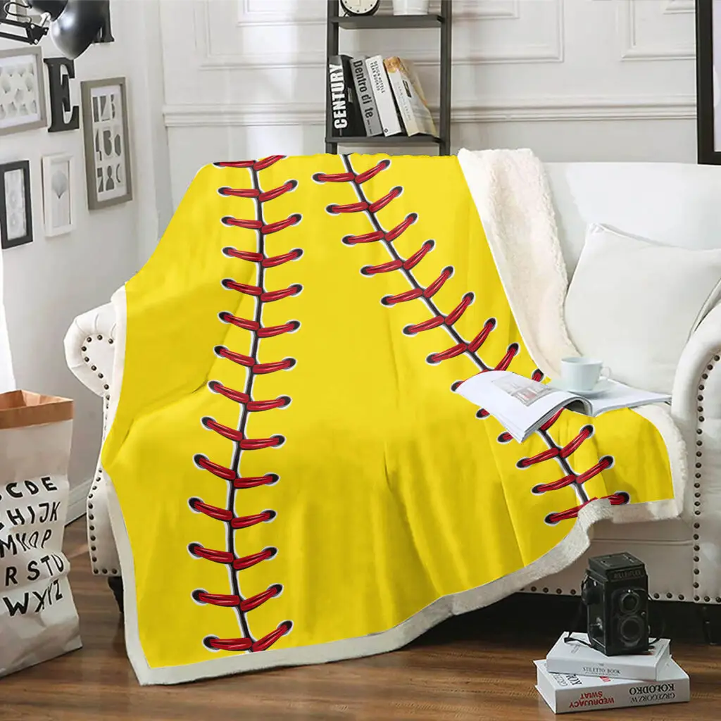 baseball sports sherpa blanket 4