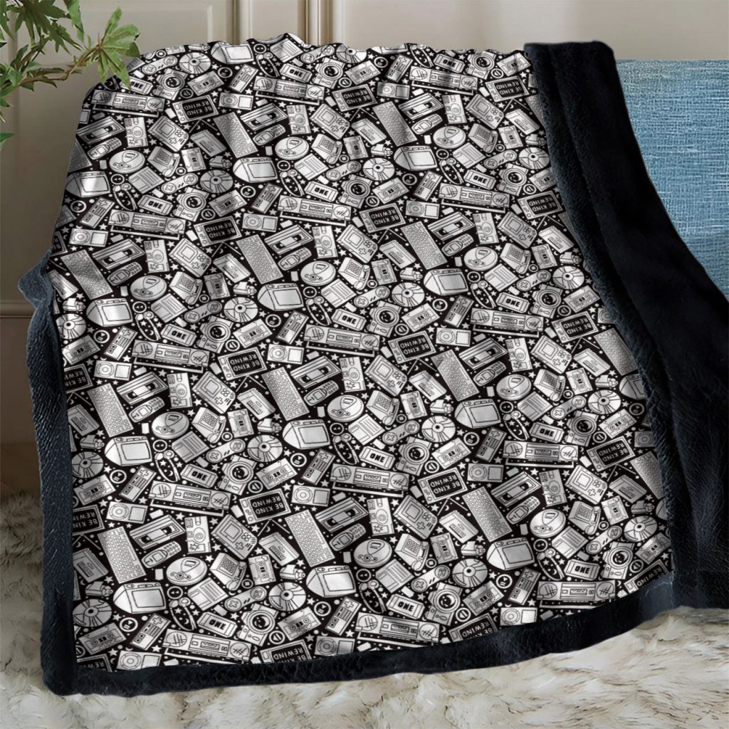 DIY Coloring Blanket - Retro Tech 2 THT03 Retro Tech 1