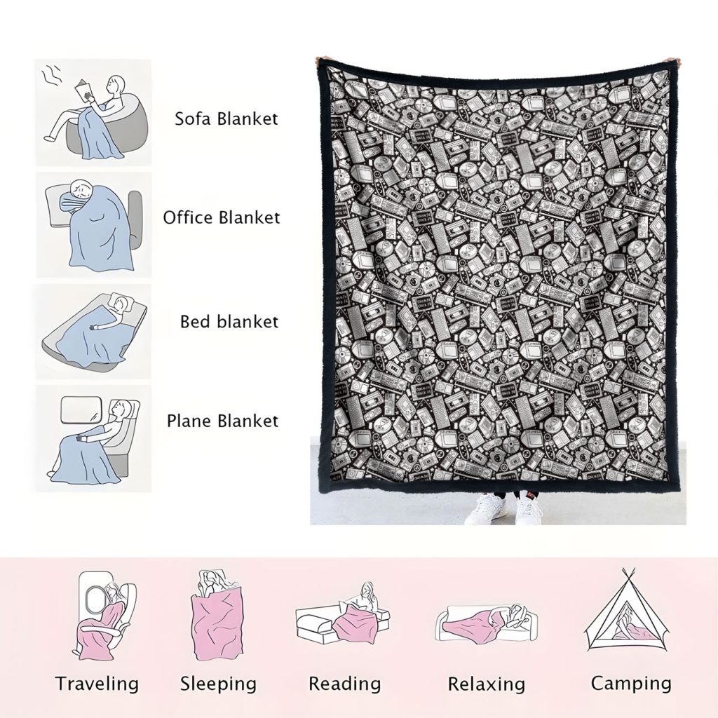DIY Coloring Blanket - Retro Tech 3 THT03 Retro Tech 2