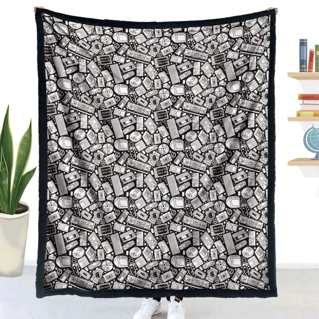 DIY Coloring Blanket - Retro Tech 1 THT03-Retro Tech (3)