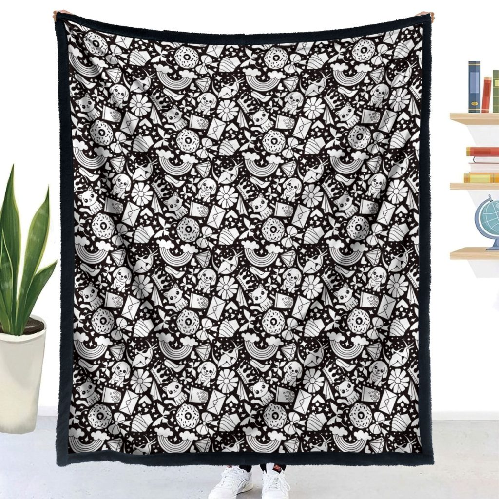 DIY Coloring Blanket - Happy Doodle 4 THT04 Happy Doodle 3