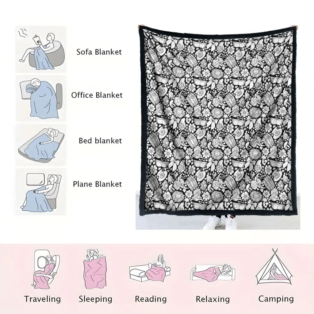 DIY Coloring Blanket - Highland Cow 3 THT05 Highland Cow 2