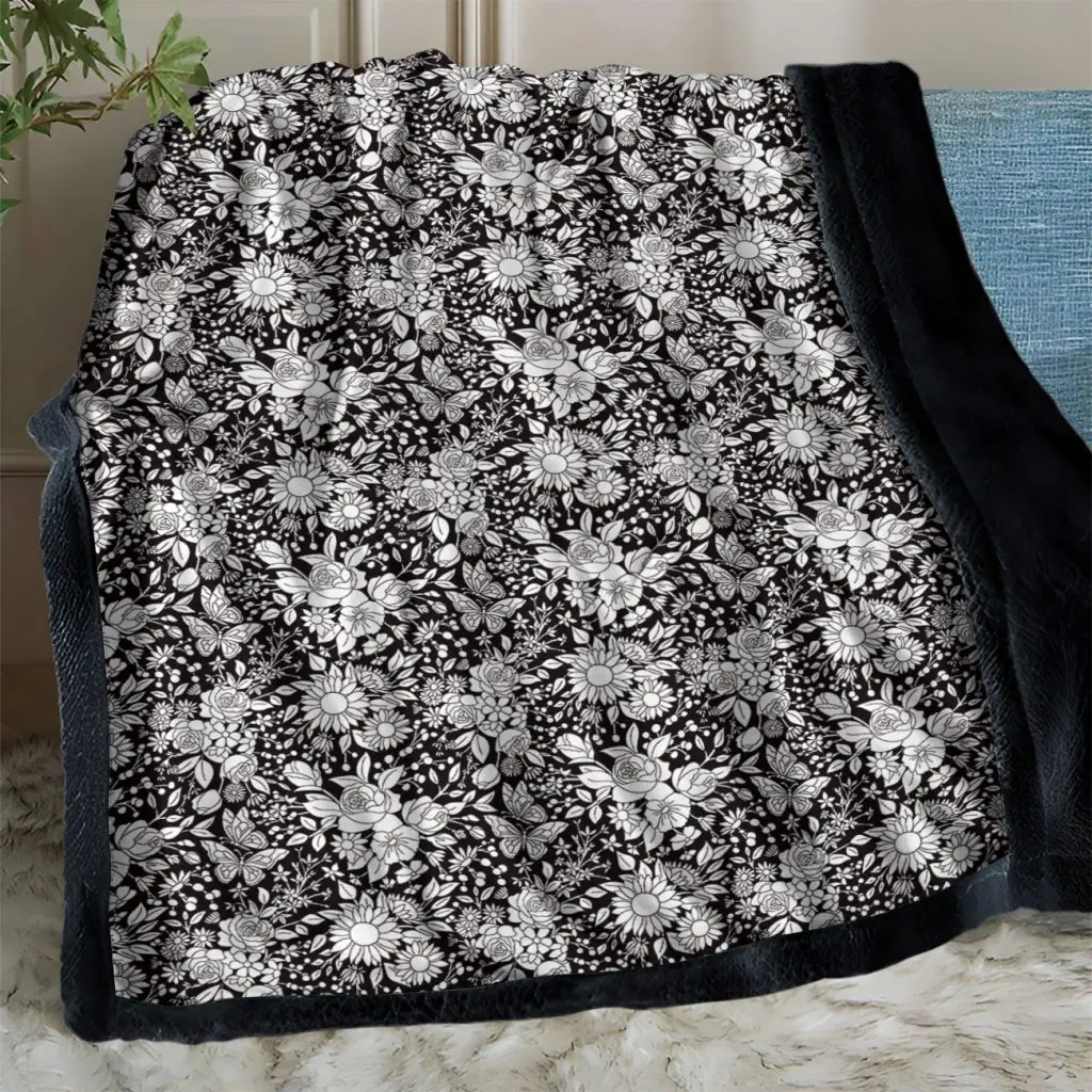 DIY Coloring Blanket - Vintage Flowers 2 THT06 Vintage Flowers 1
