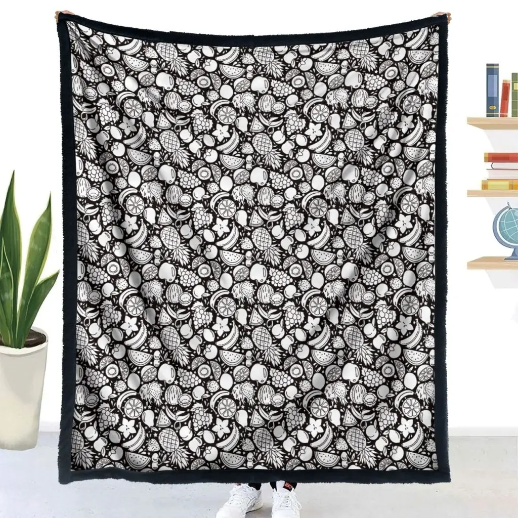 DIY Coloring Blanket - Fruits 4 THT12 Fruits 3