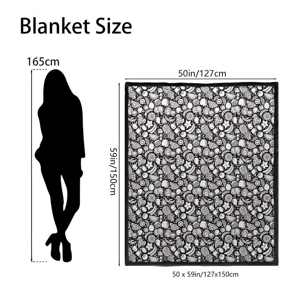 DIY Coloring Blanket - Fruits 6 THT12 Fruits 5